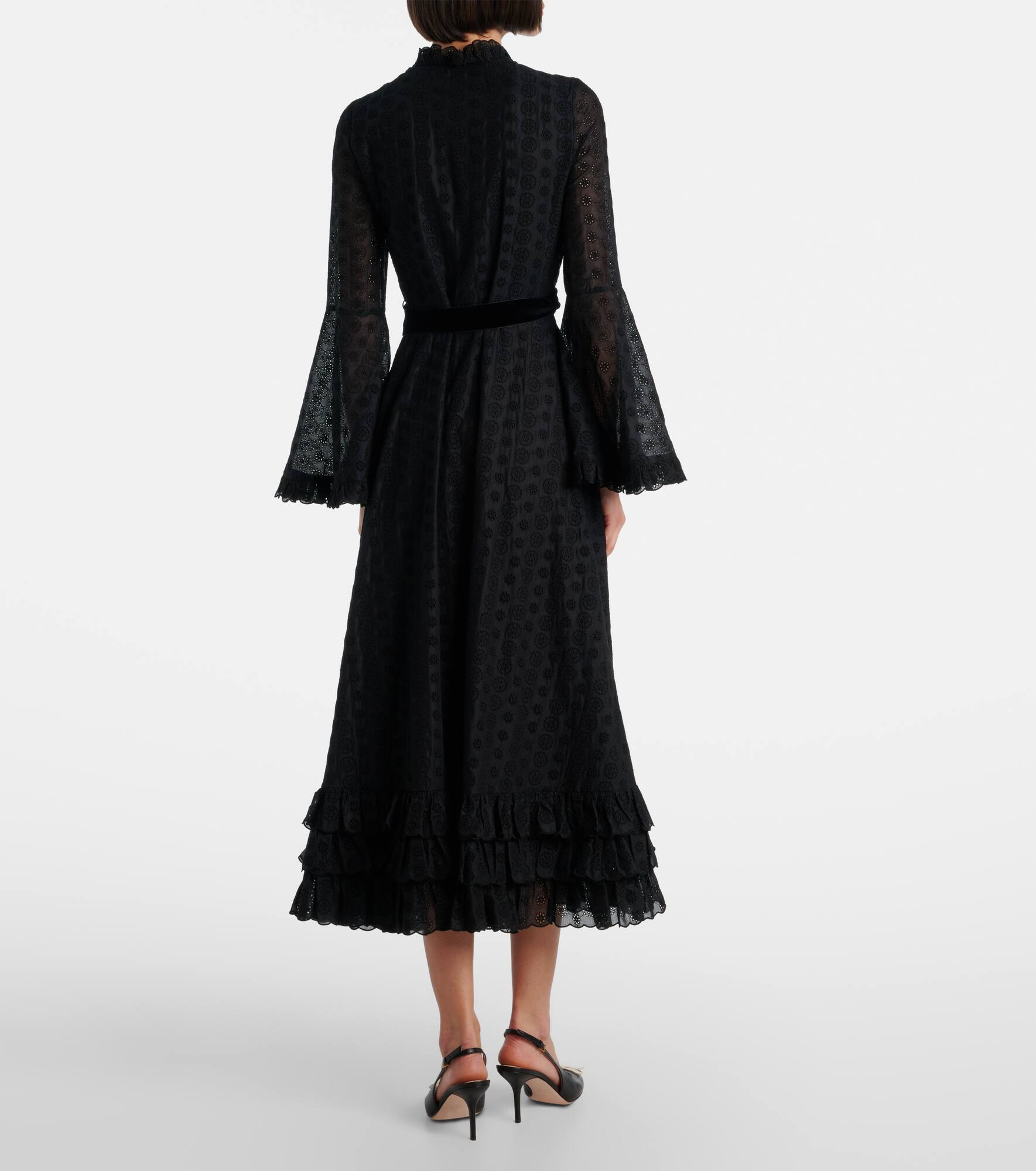 Daisy Sangallo belted cotton shirt dress - 3