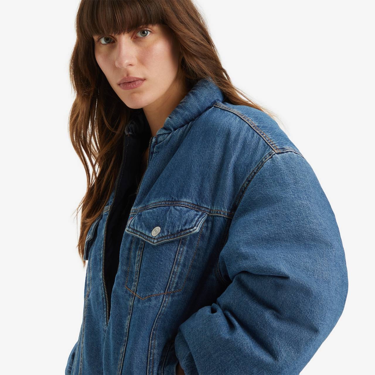'90S PADDED TRUCKER JACKET - 4