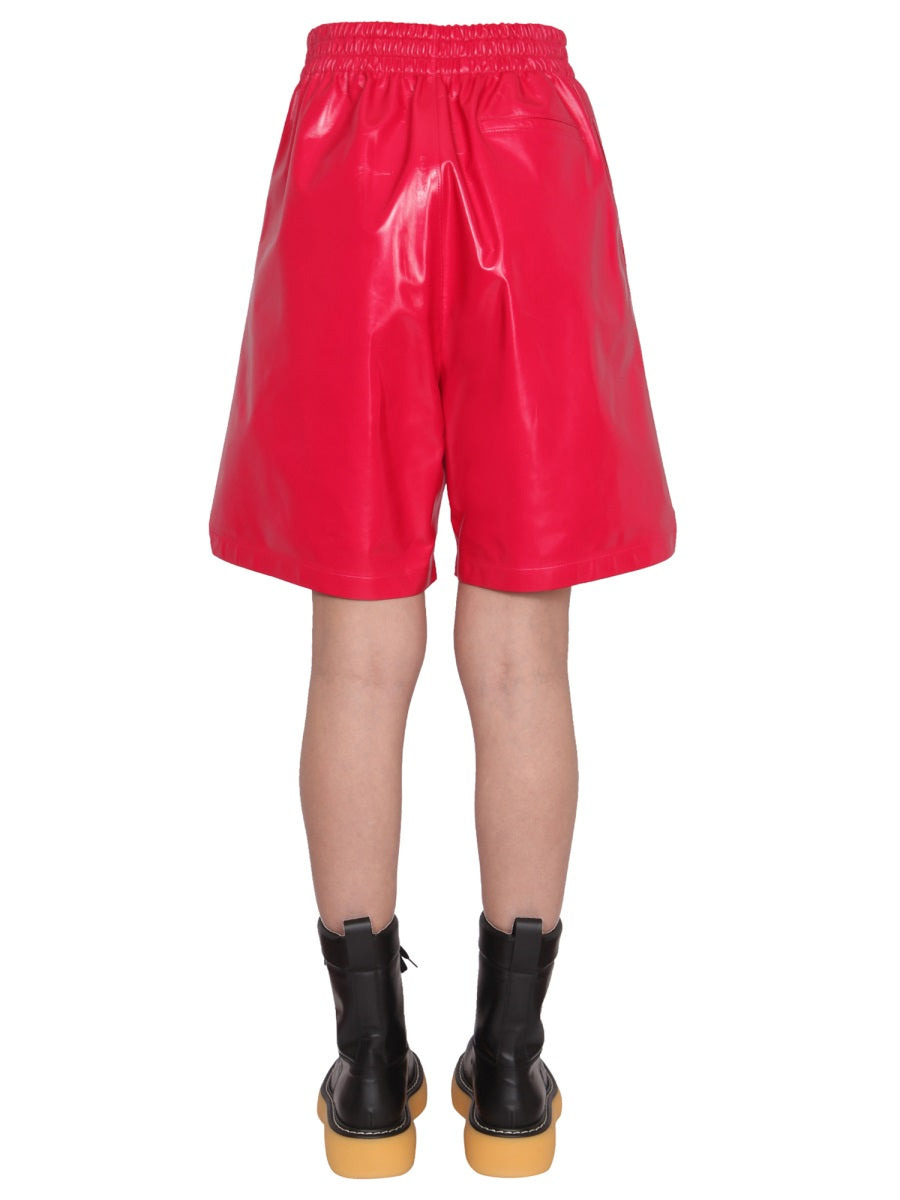 Bottega Veneta Women Leather Shorts - 3