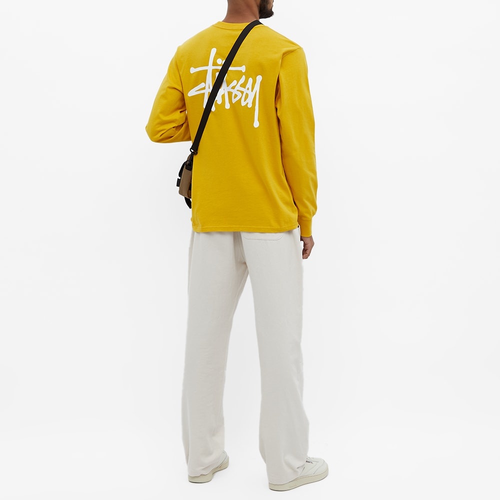 Stussy Long Sleeve Basic Stussy Tee - 5