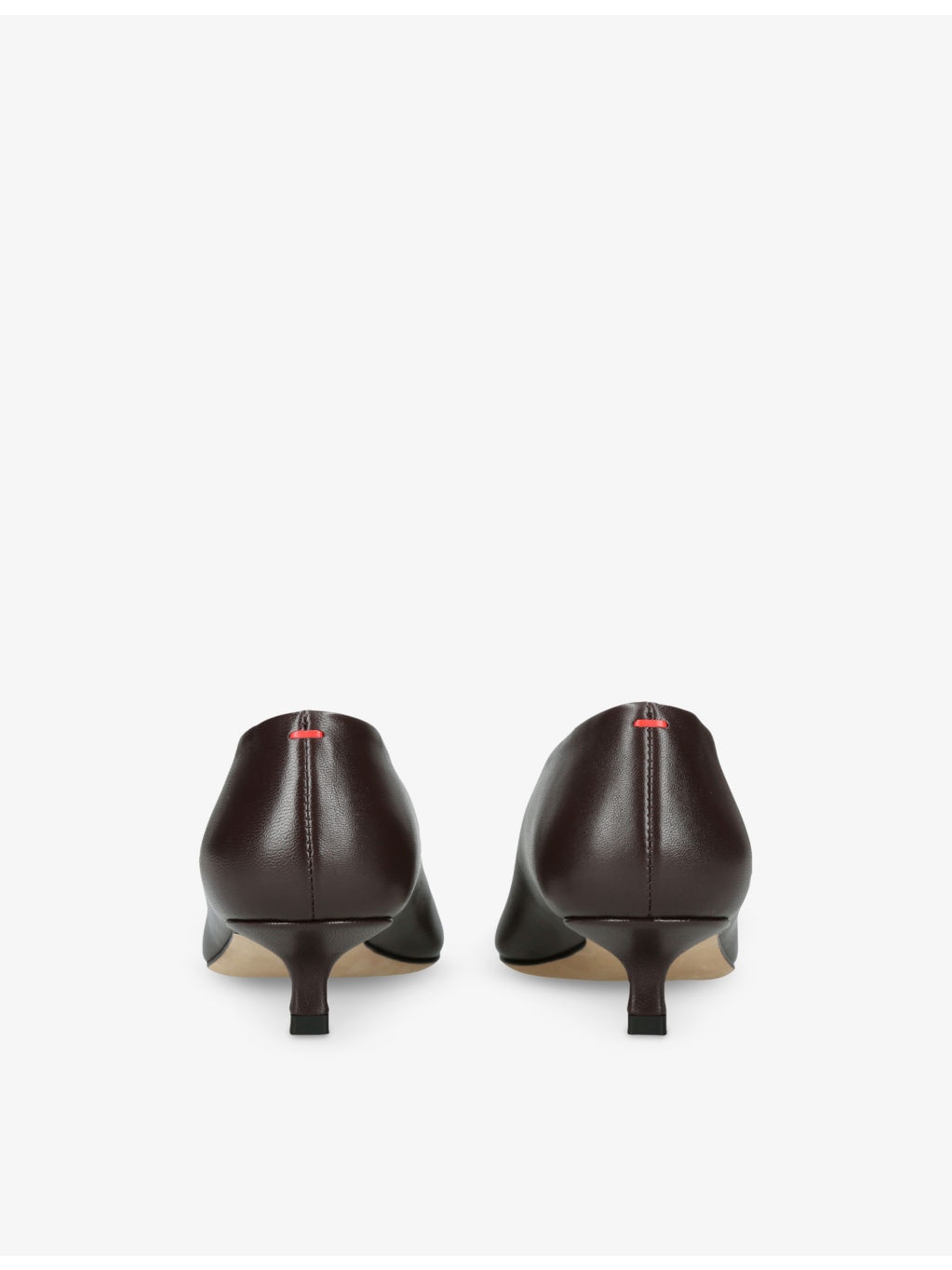 Clara Pointed-Toe Heeled Leather Pumps - 4