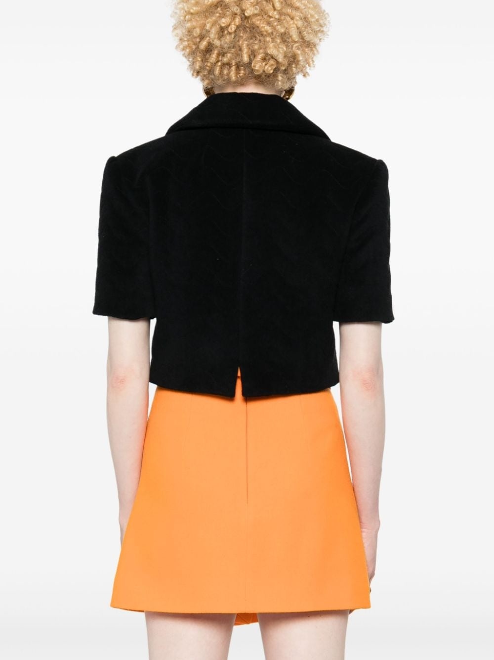 terry-cloth cropped jacket - 4