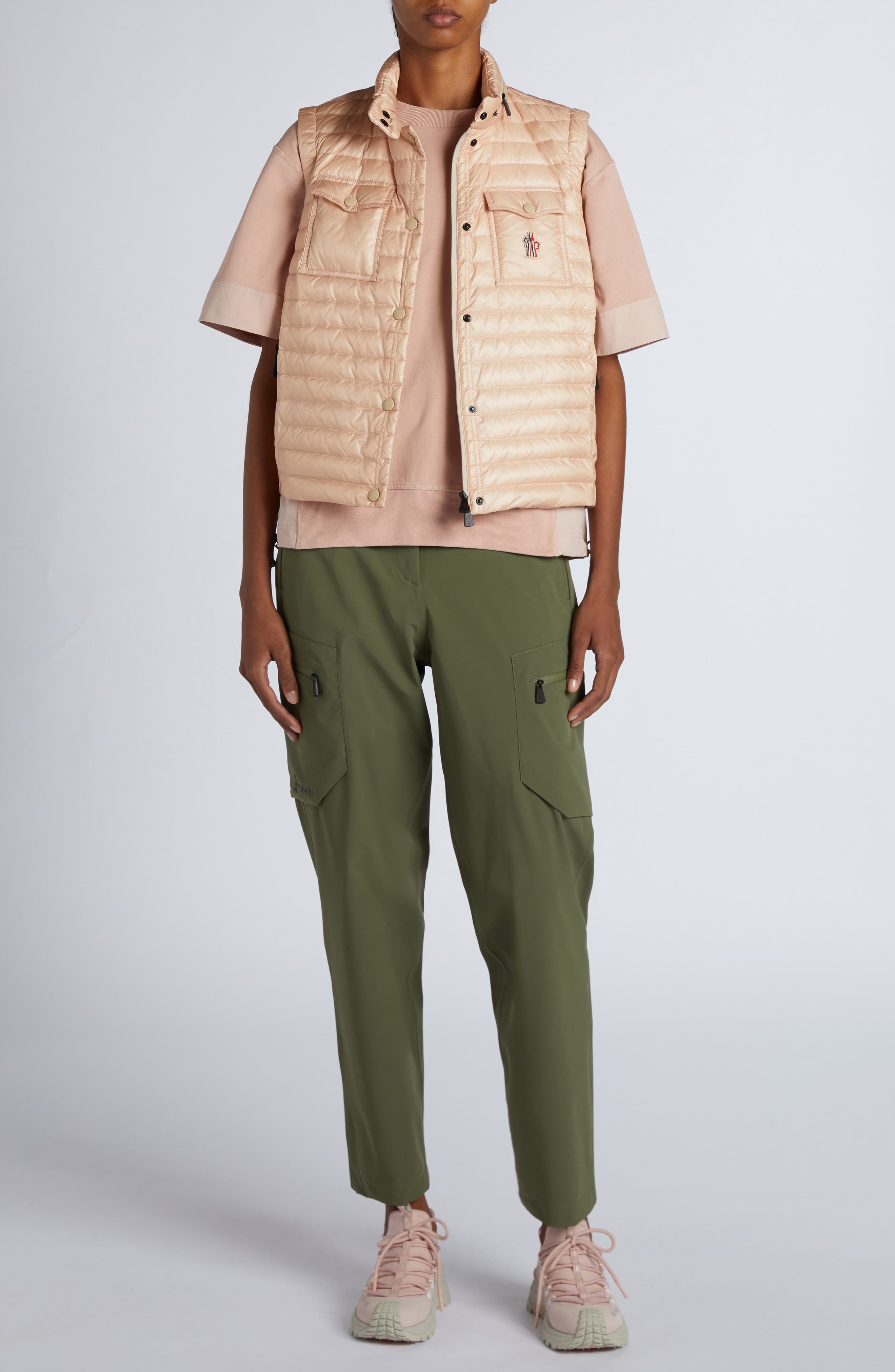 Moncler Grenoble Day-Namic Stretch Nylon Cargo Pants in Russian Olive at Nordstrom - 2