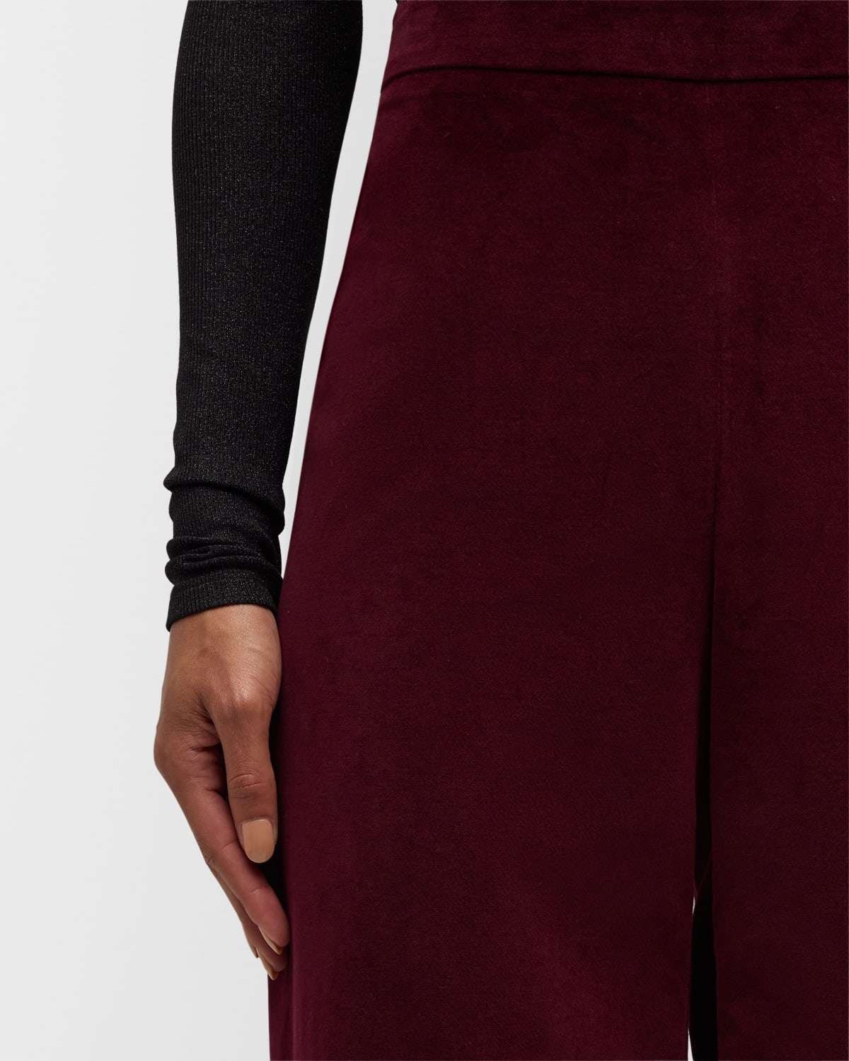 Cropped Velvet Pants - 5