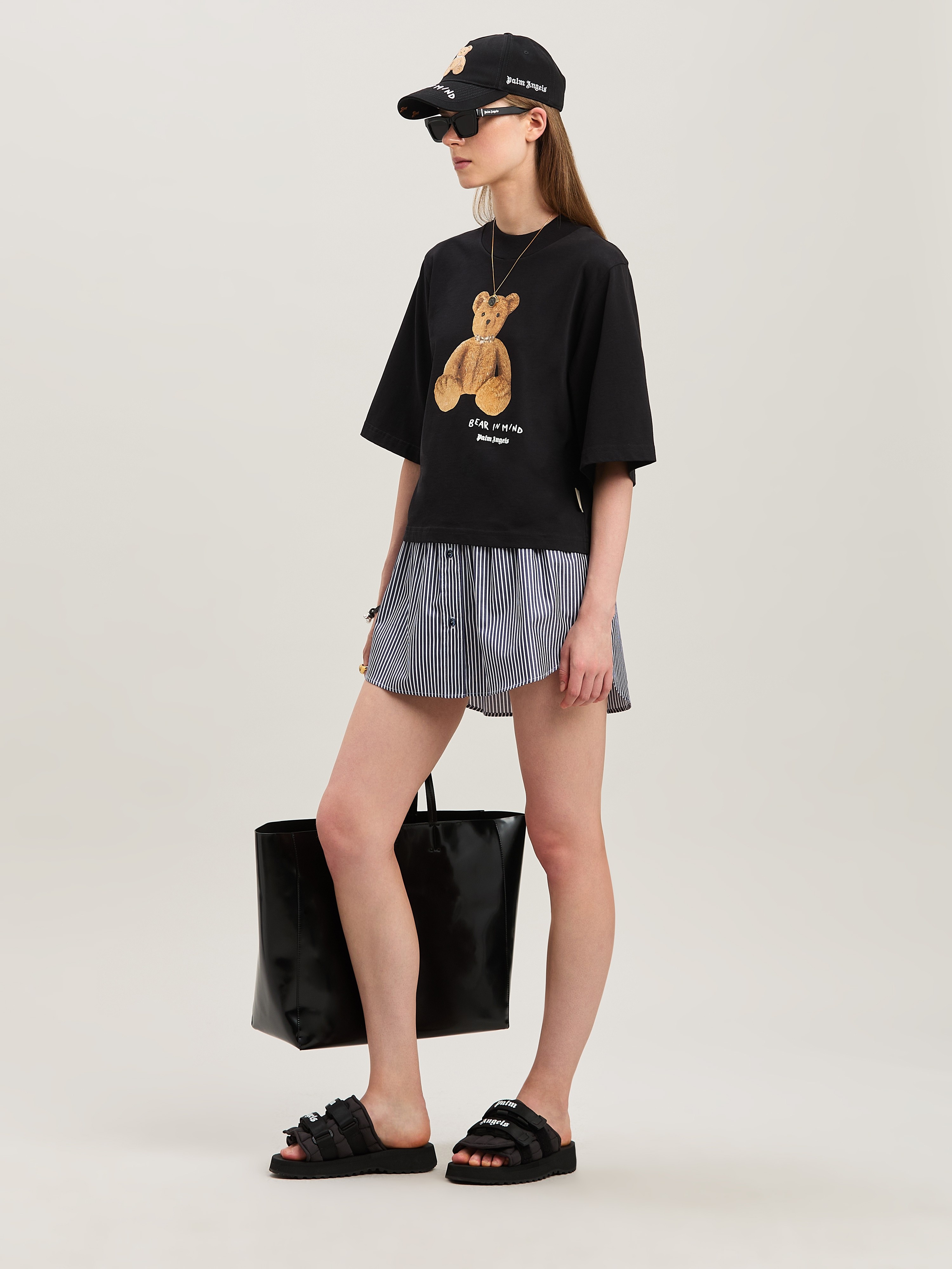 Bear in Mind cropped T-shirt - 2