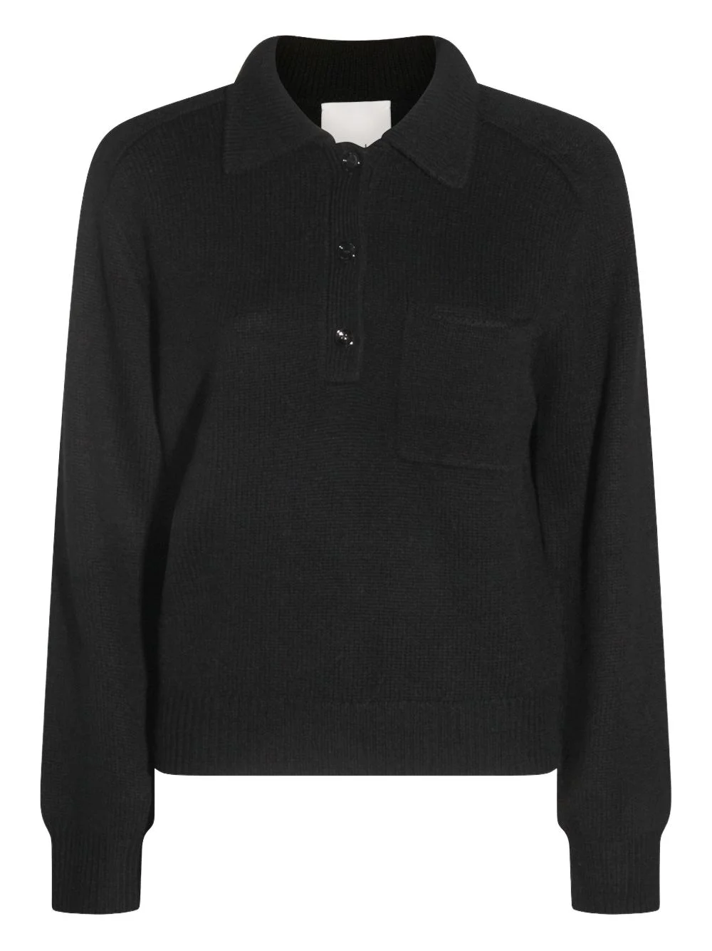 polo-neck patch-pocket sweater - 1