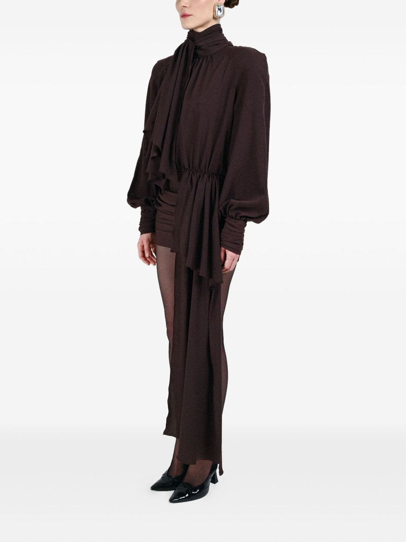 draped-detail mini dress 3