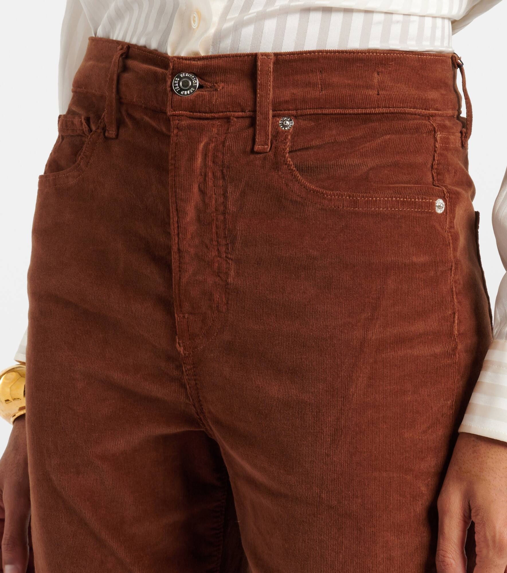 Cameron cotton corduroy flared pants - 4