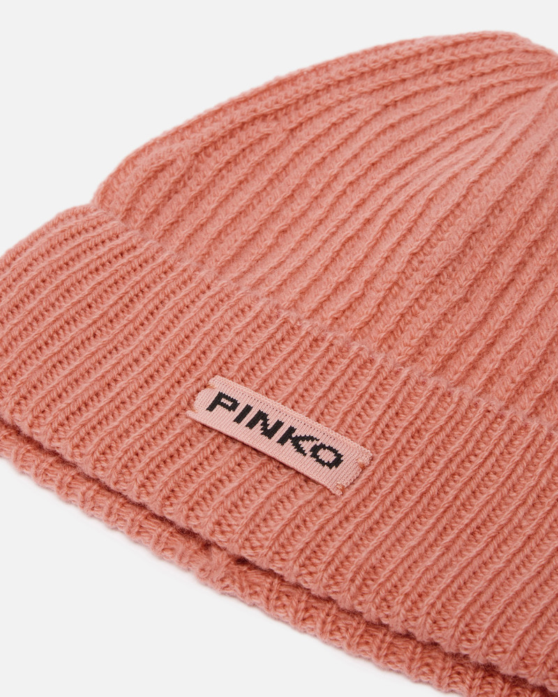 RIBBED WOOL HAT WITH LOGO 3