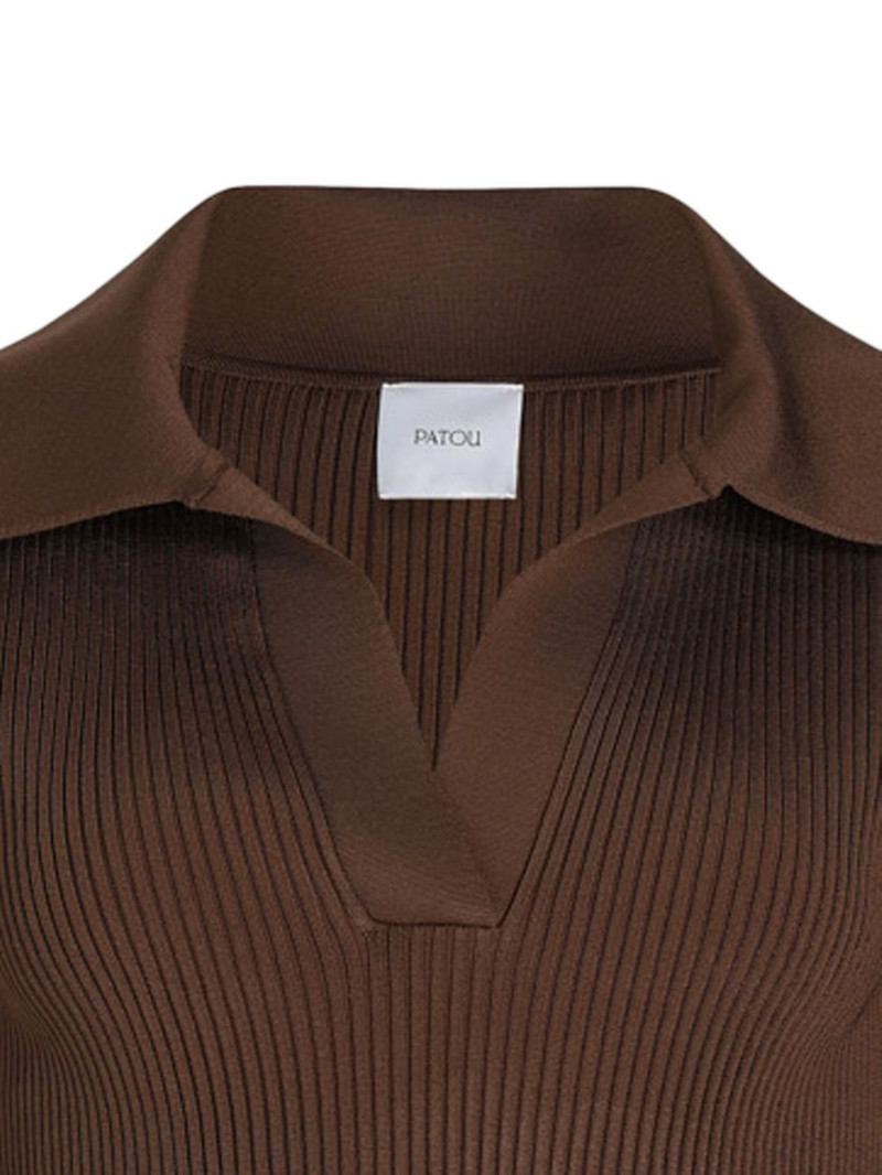 PATOU knitted polo top outlook