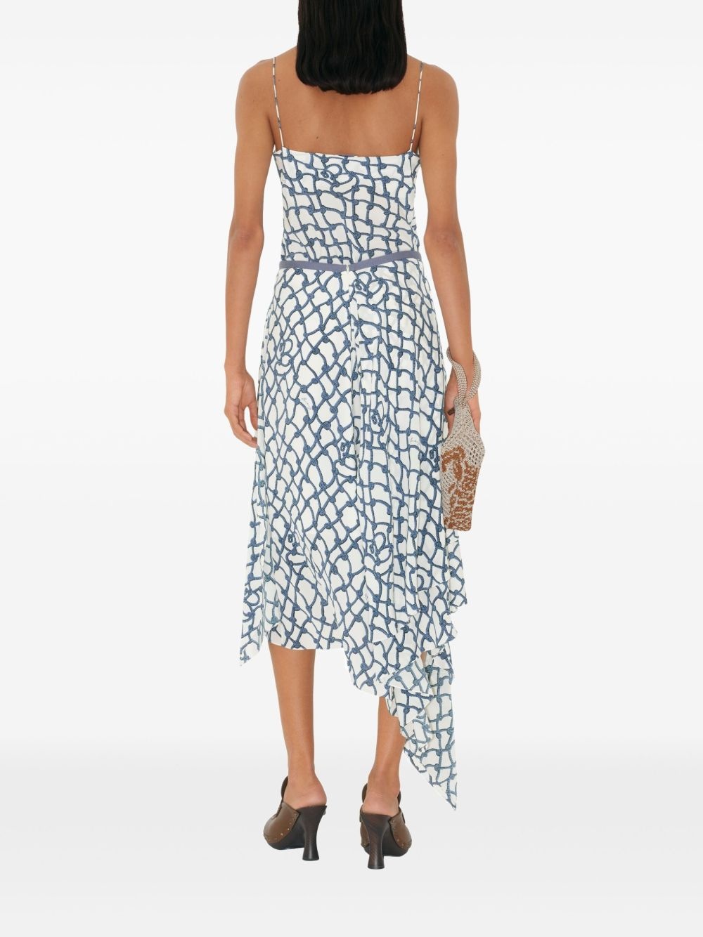 asymmetric-design midi skirt - 3