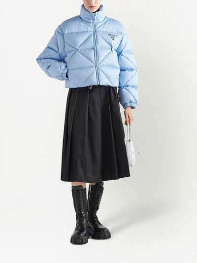 Prada quilted cropped down jacket outlook