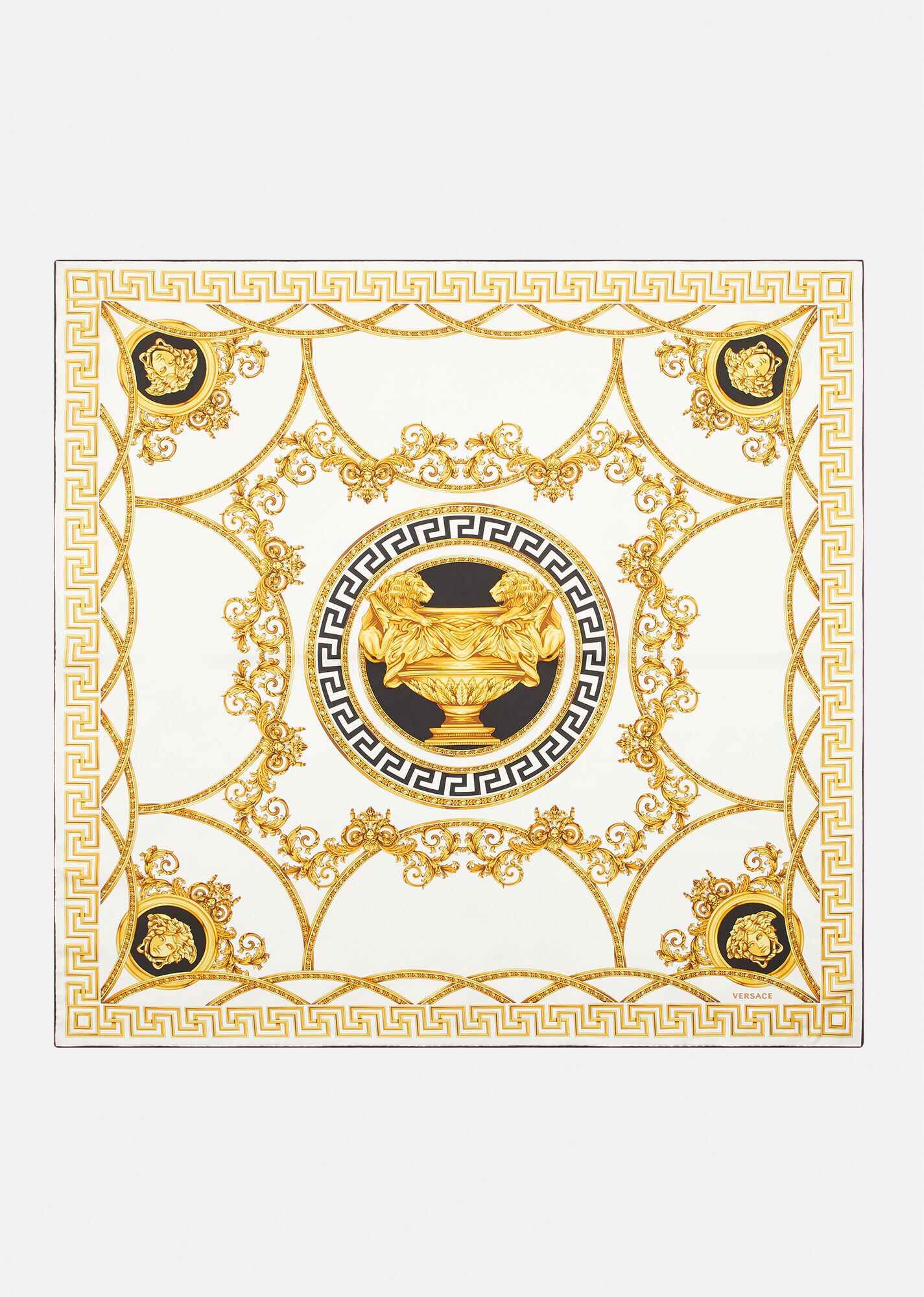 La Coupe des Dieux Print Silk Foulard - 1