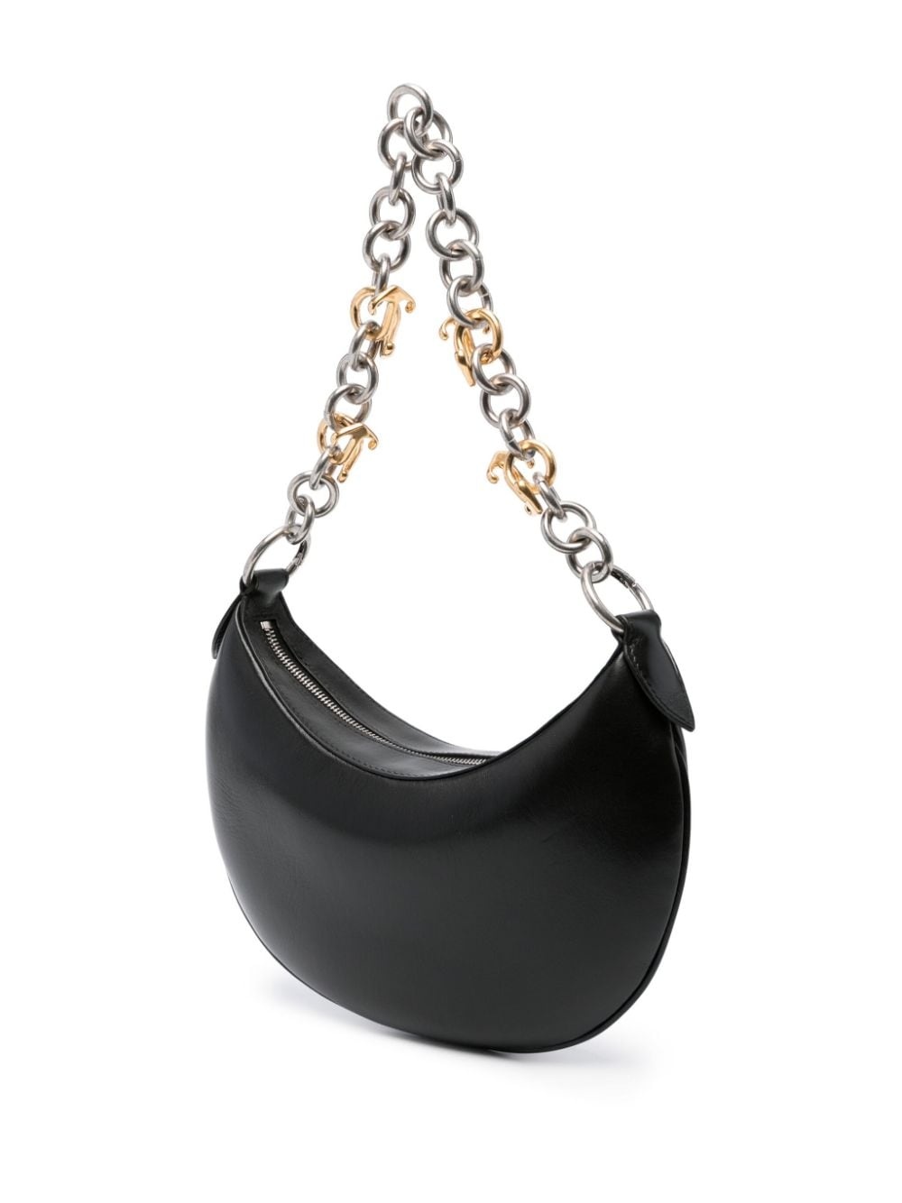 Hemisphere leather shoulder bag - 3
