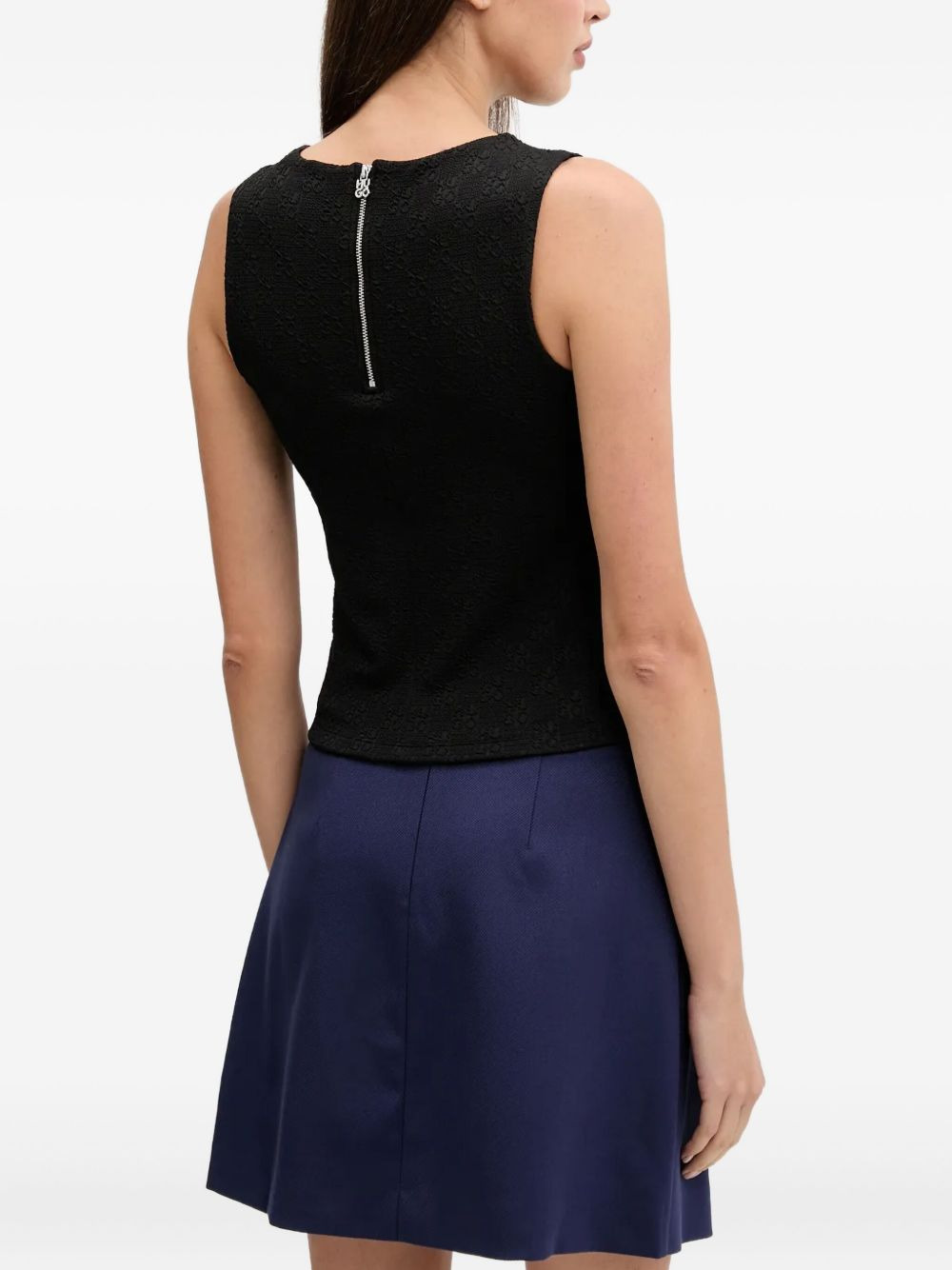 monogram-jacquard tank top - 3