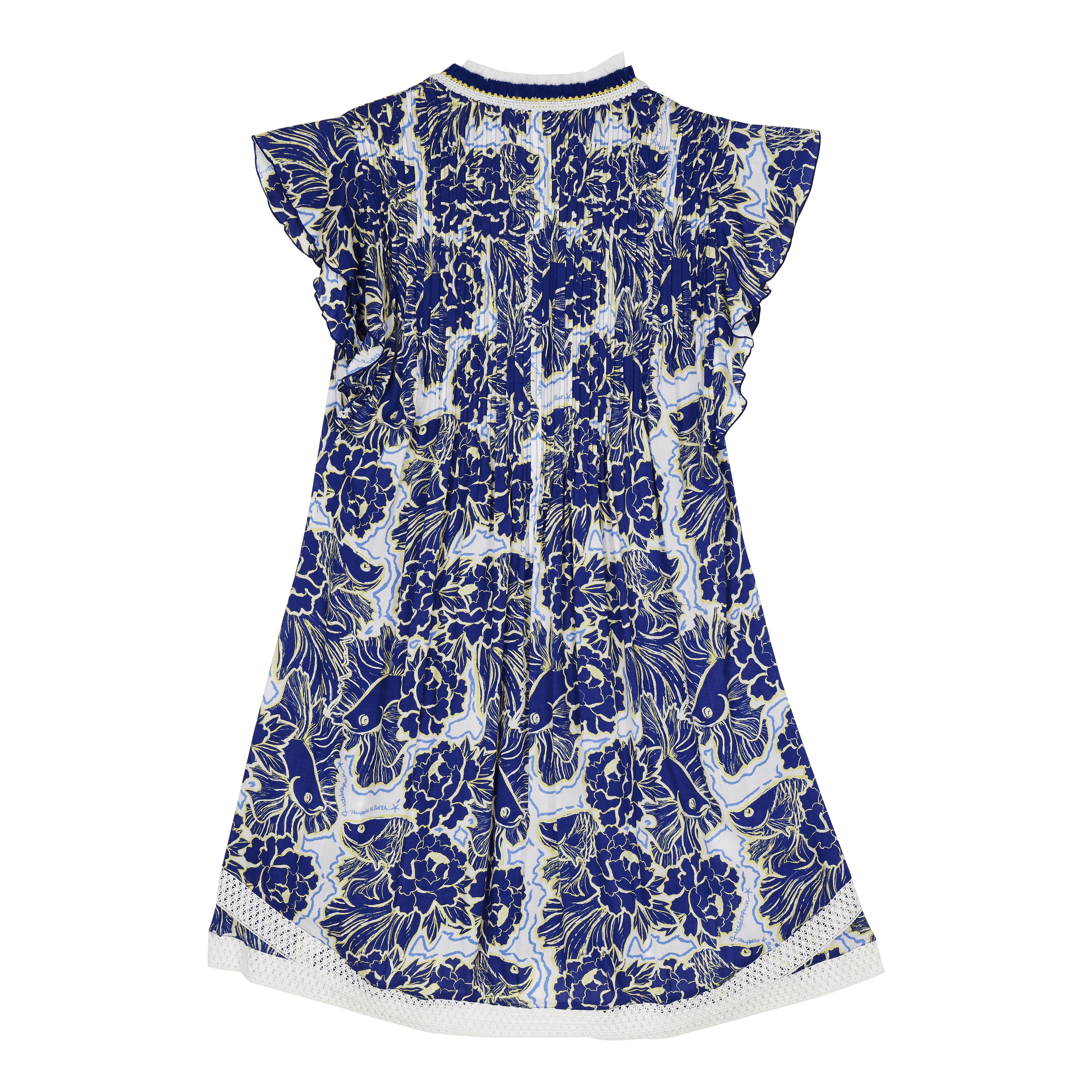 Women Mini Dress Hidden Fishes - Vilebrequin x Poupette St Barth - 2