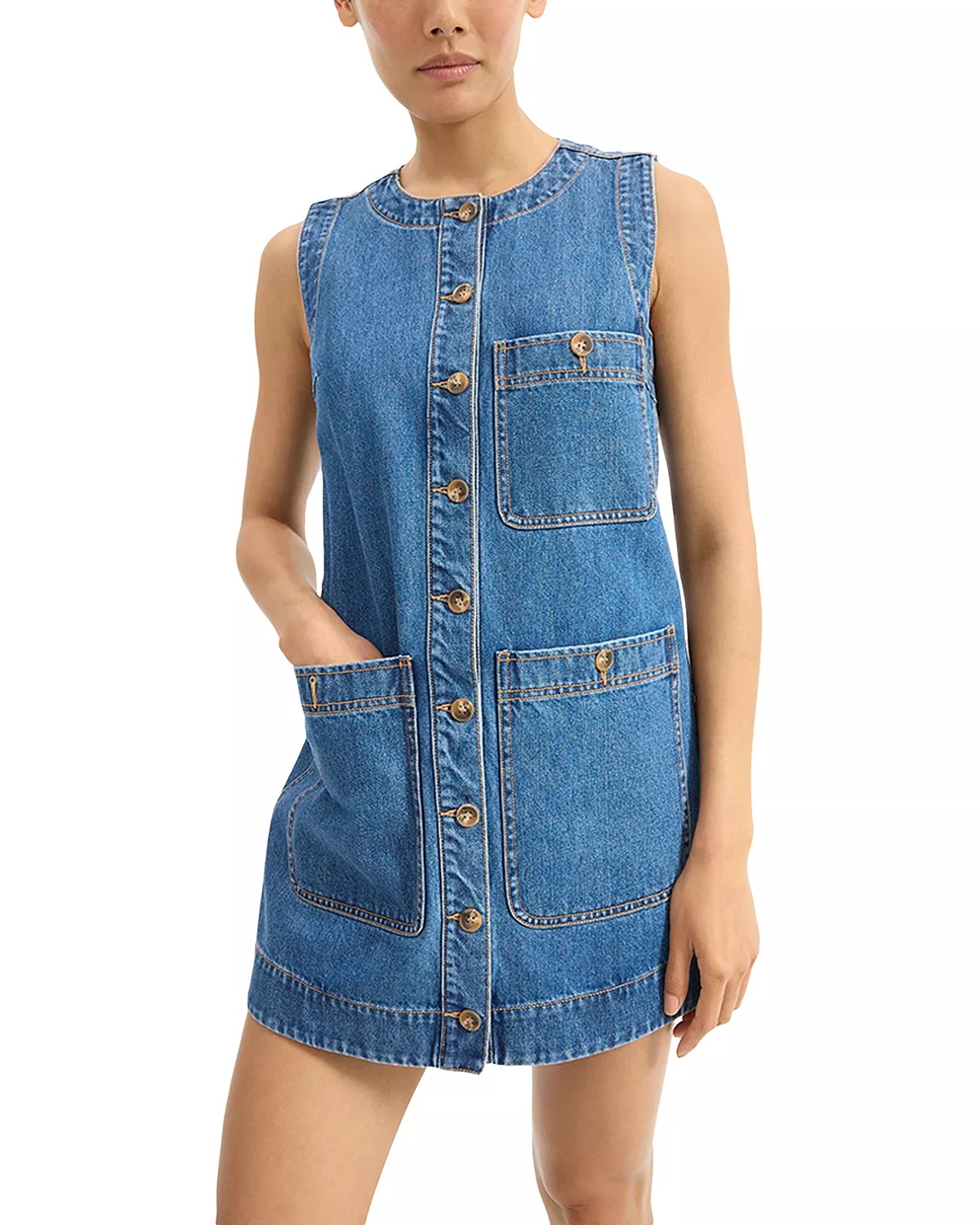 Oakley Denim Shift Dress - 1