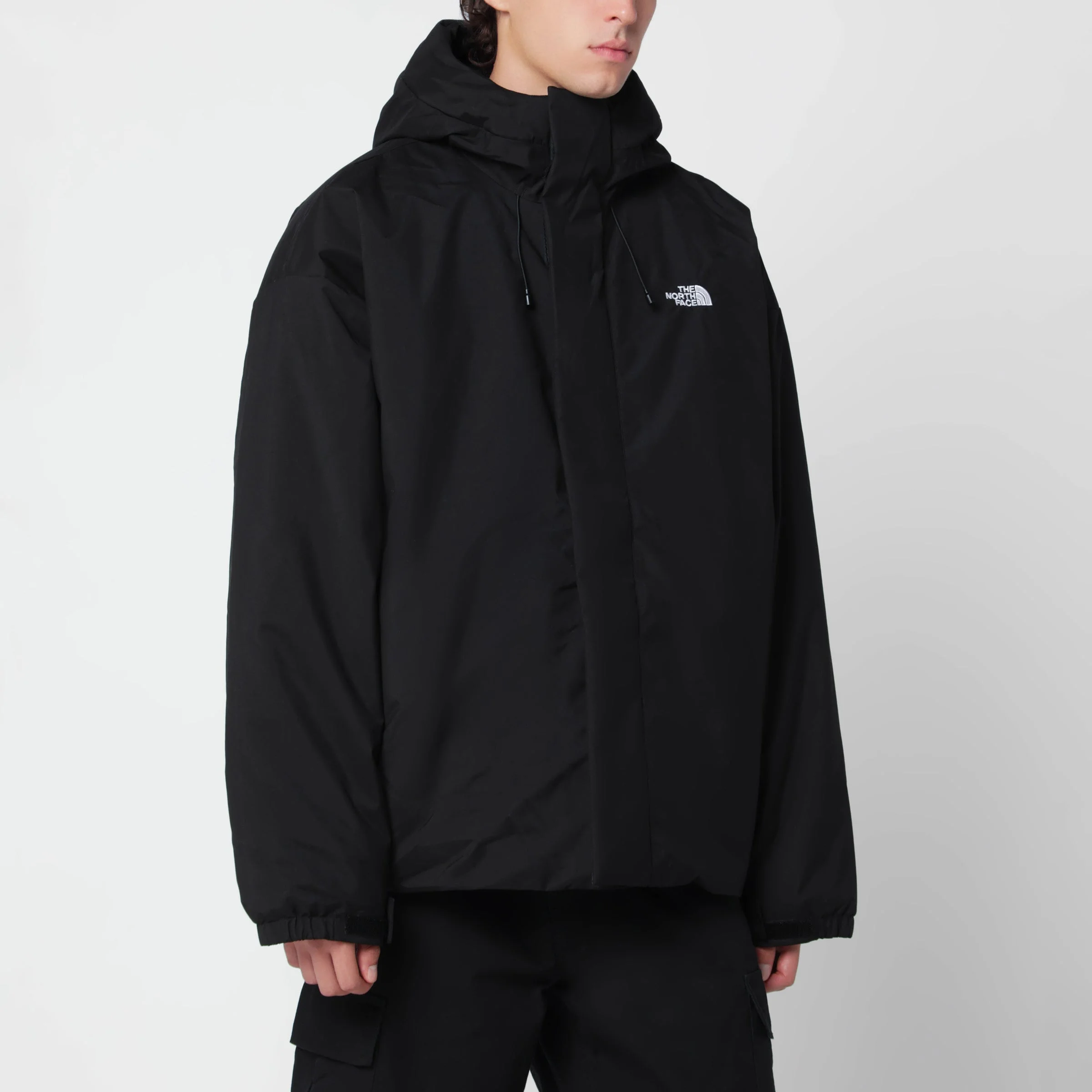 Black Oversize down jacket in DryVent fabric - 1