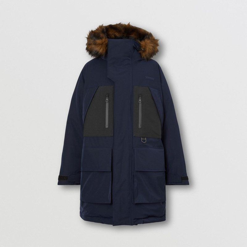 Faux Fur Trim Oversized Parka 1