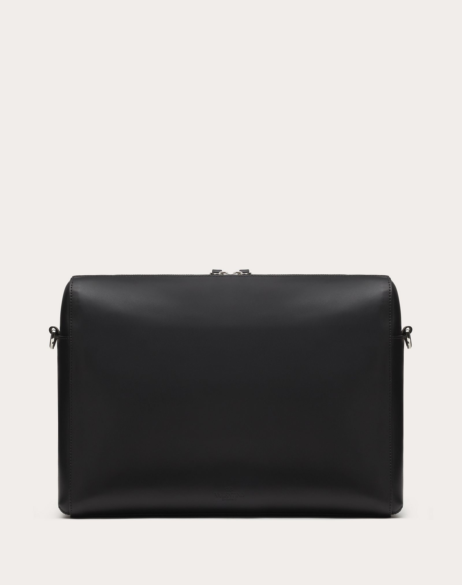 LEATHER VLTN MESSENGER BAG - 3