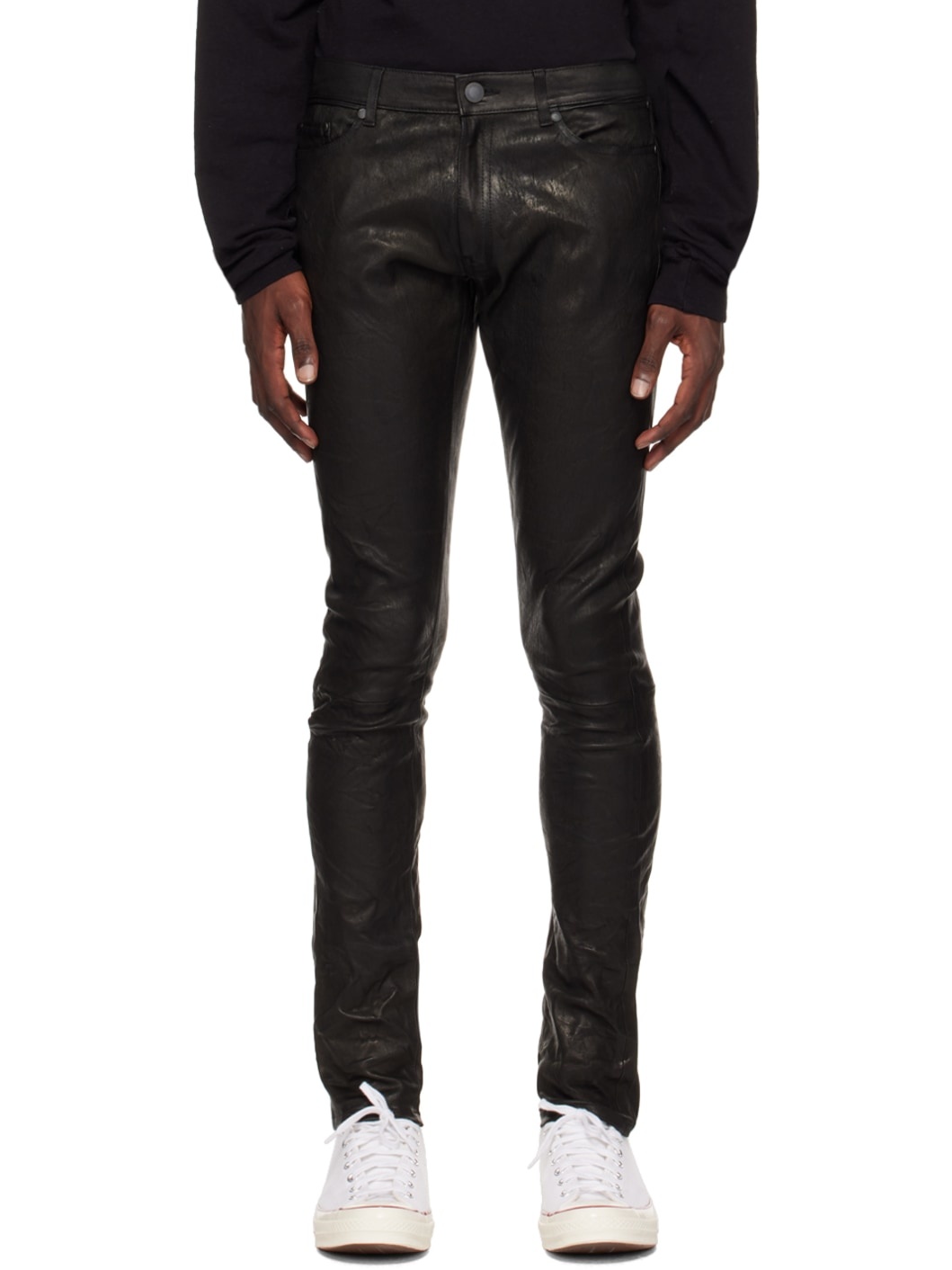 Black Cast 2 Leather Pants - 1
