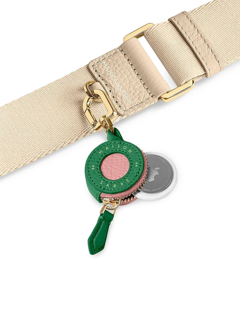 zipped leather airtag charm 4