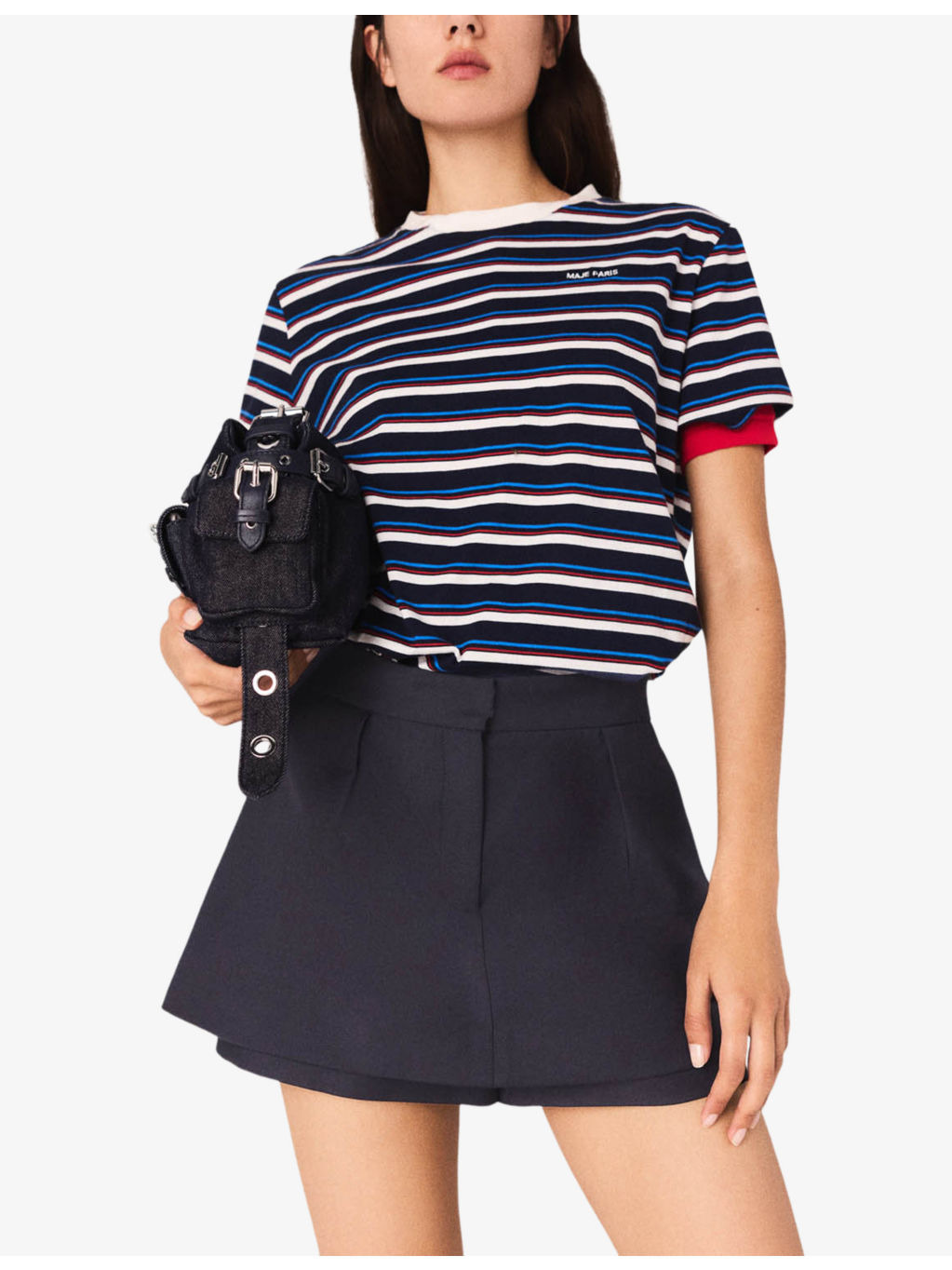 Tailored Mid-Rise Stretch-Woven Skort - 3
