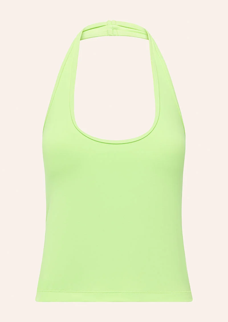 RADAR HALTER TANK IN WASHED LIME - 1