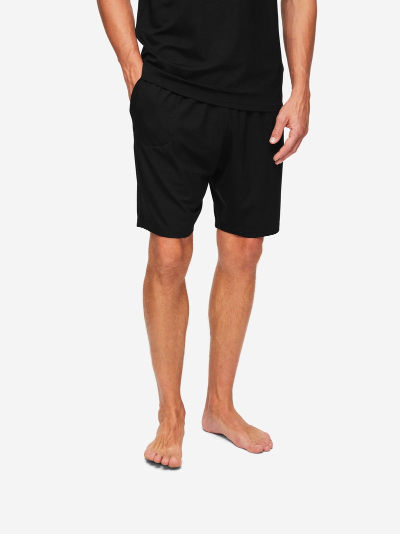Men's Lounge Shorts Basel Micro Modal Stretch Black - 6