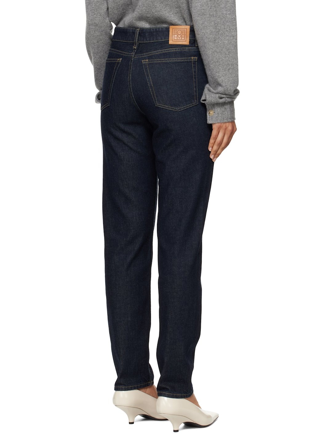 Blue Low Taper Jeans - 3