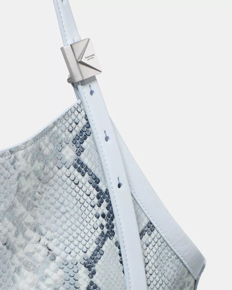 Deco Snake Embossed Tulip Tote Bag 5