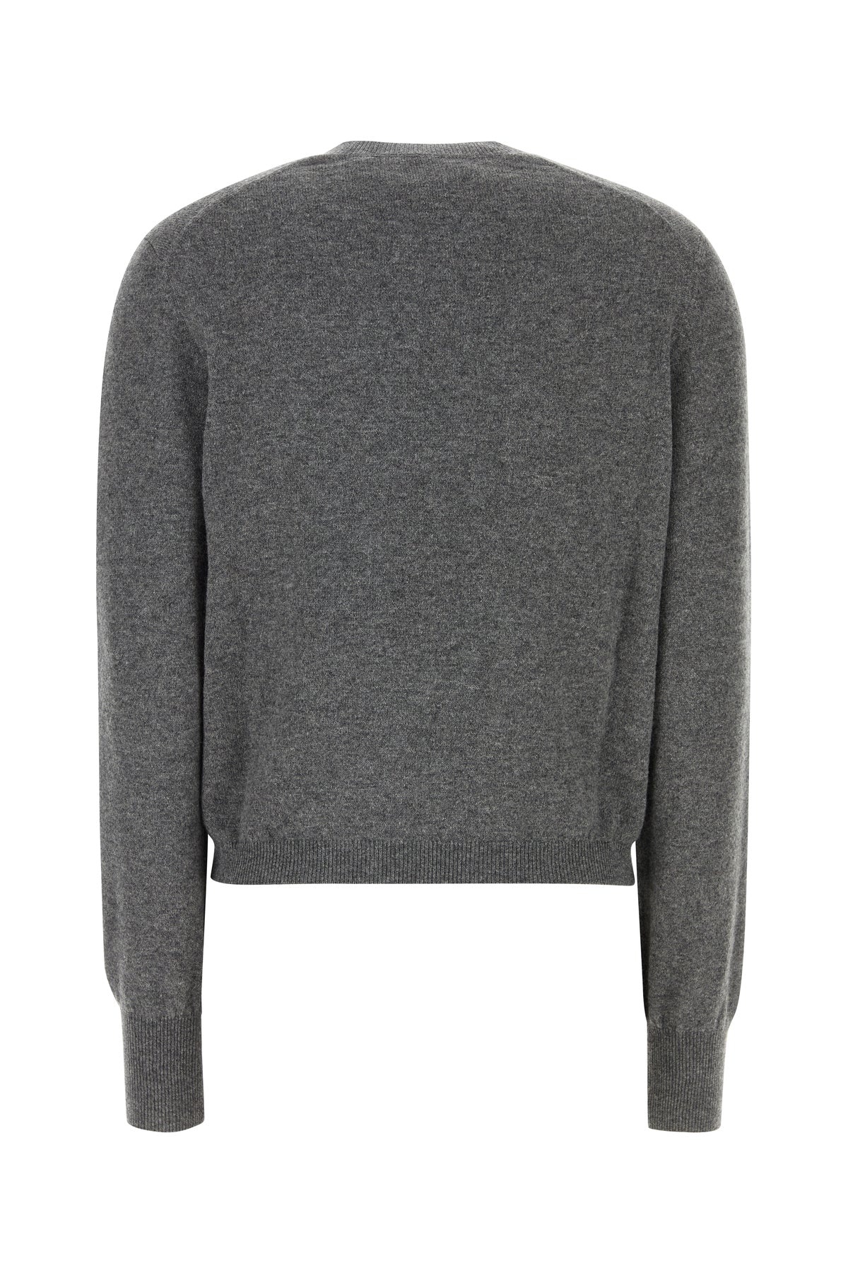 Dark grey stretch cashmere blend cardigan - 2