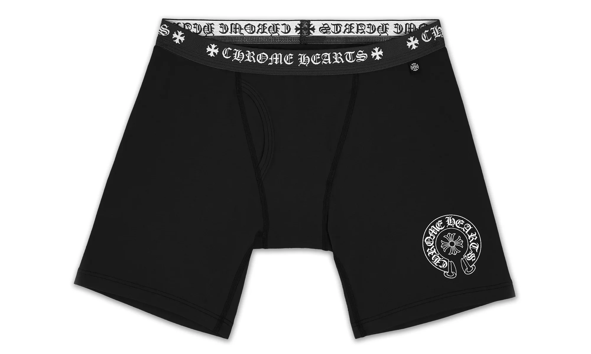 BOXER BRIEF - LONG "BLACK AND WHITE JACQUARD KNIT" CHRM1196 - 1