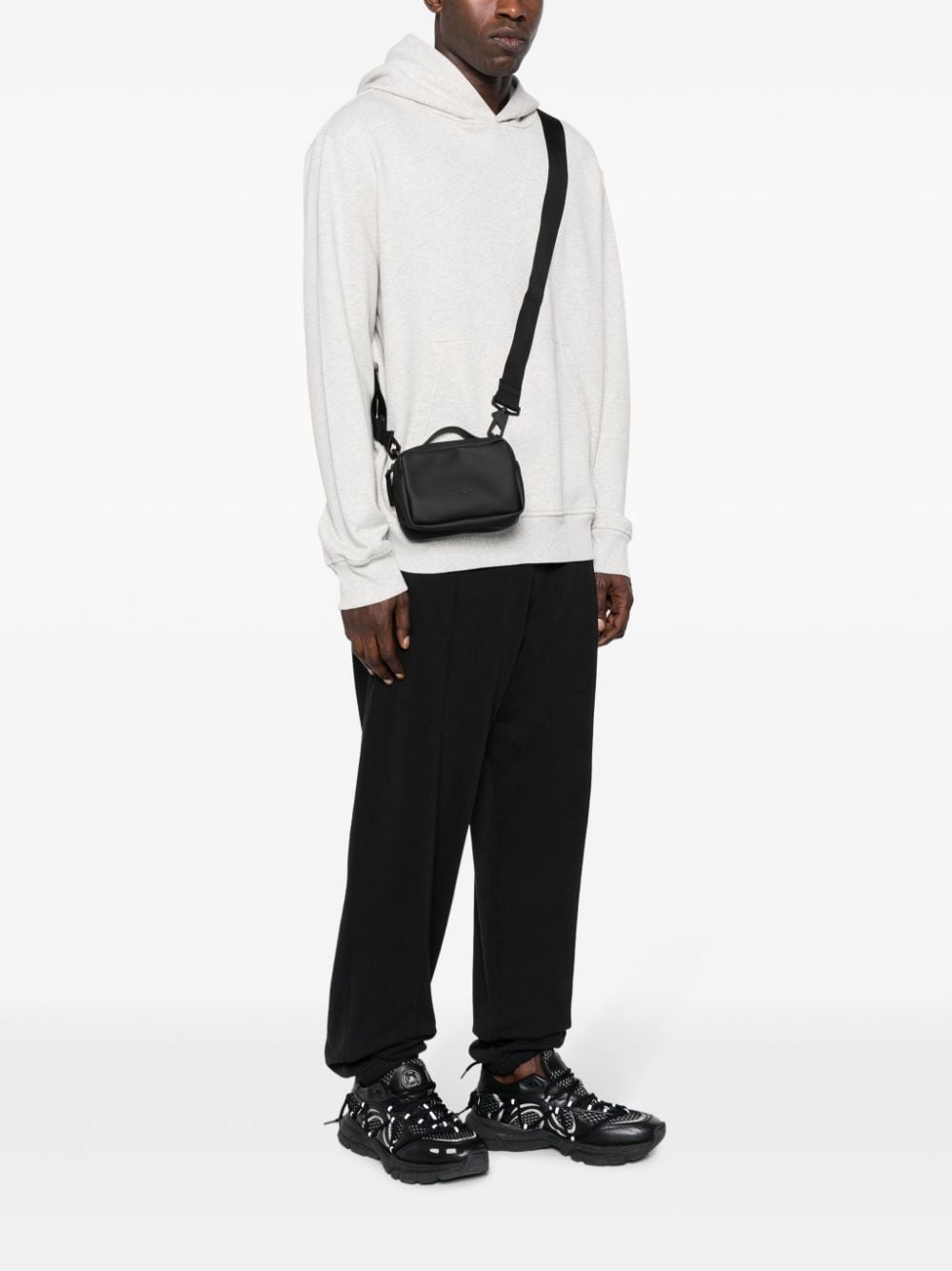 logo-debossed faux-leather shoulder bag - 2