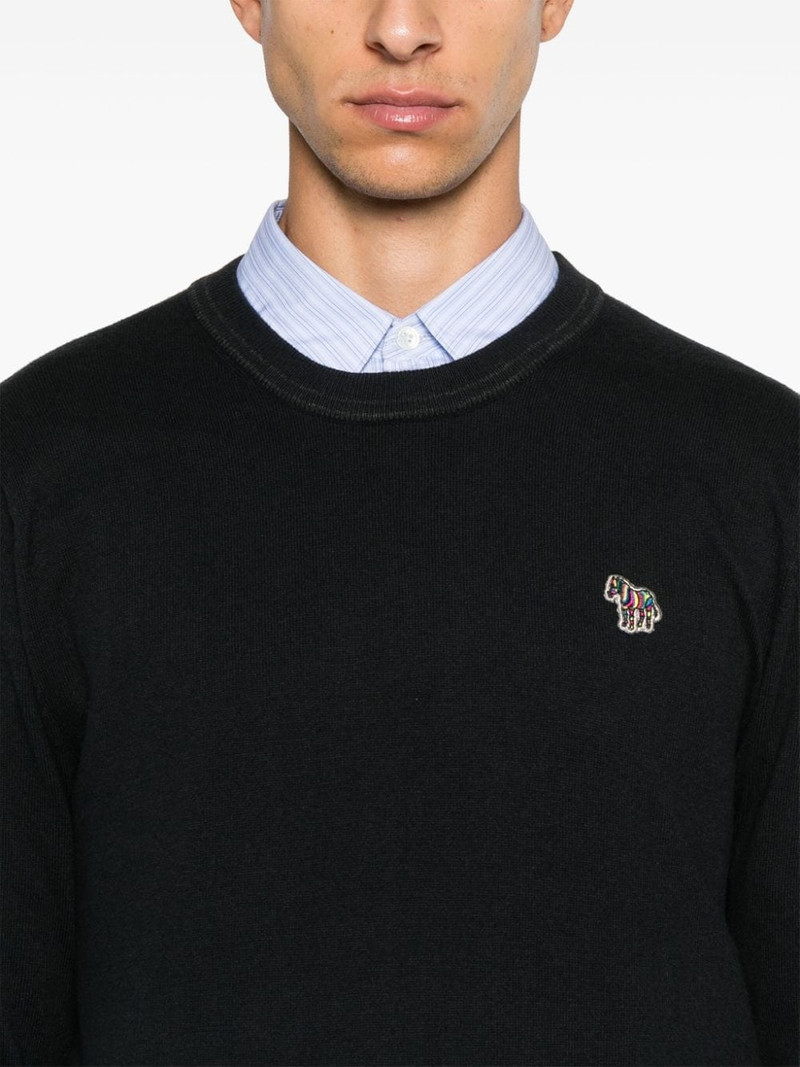 Zebra-patch sweater 5