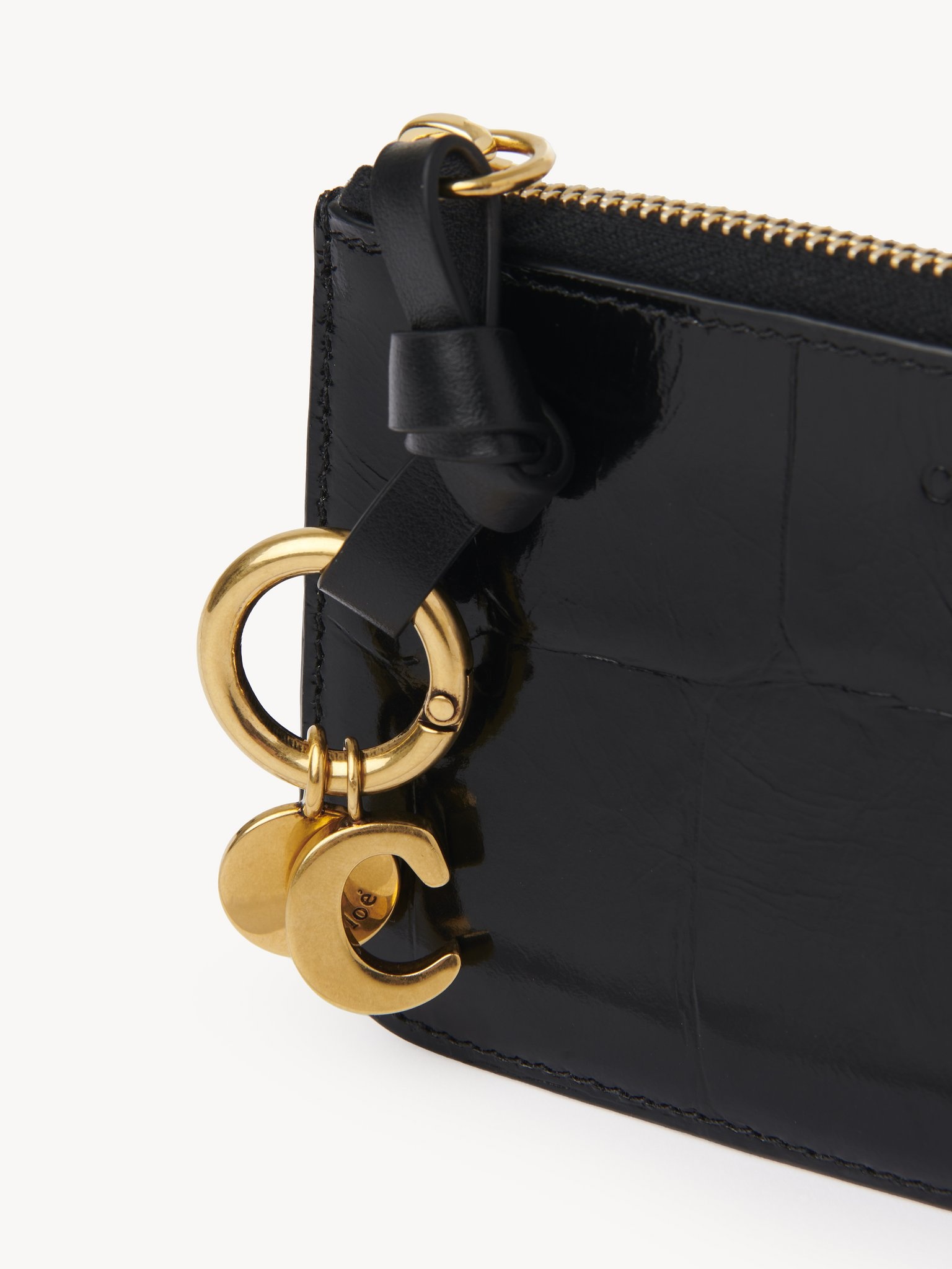 ALPHABET WALLET IN CROCO-EFFECT LEATHER - 5
