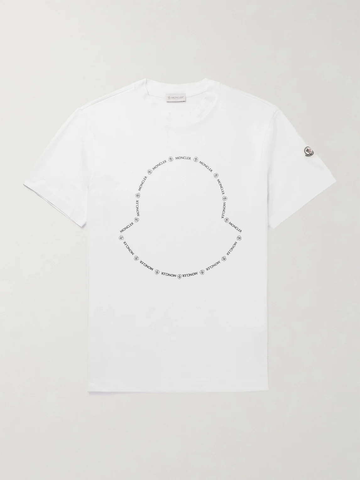 Logo-Appliquéd Printed Cotton-Jersey T-Shirt - 1