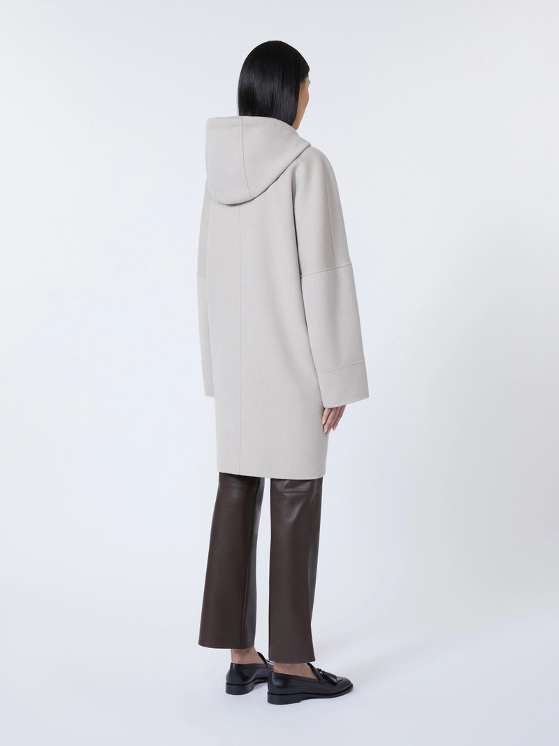 GIGLIO Double-faced wool hooded coat - BEIGE 4