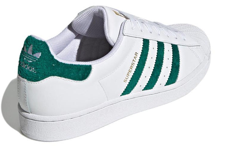 adidas Superstar 'Chenille Stripes Cloud White Green' H00190 - 4