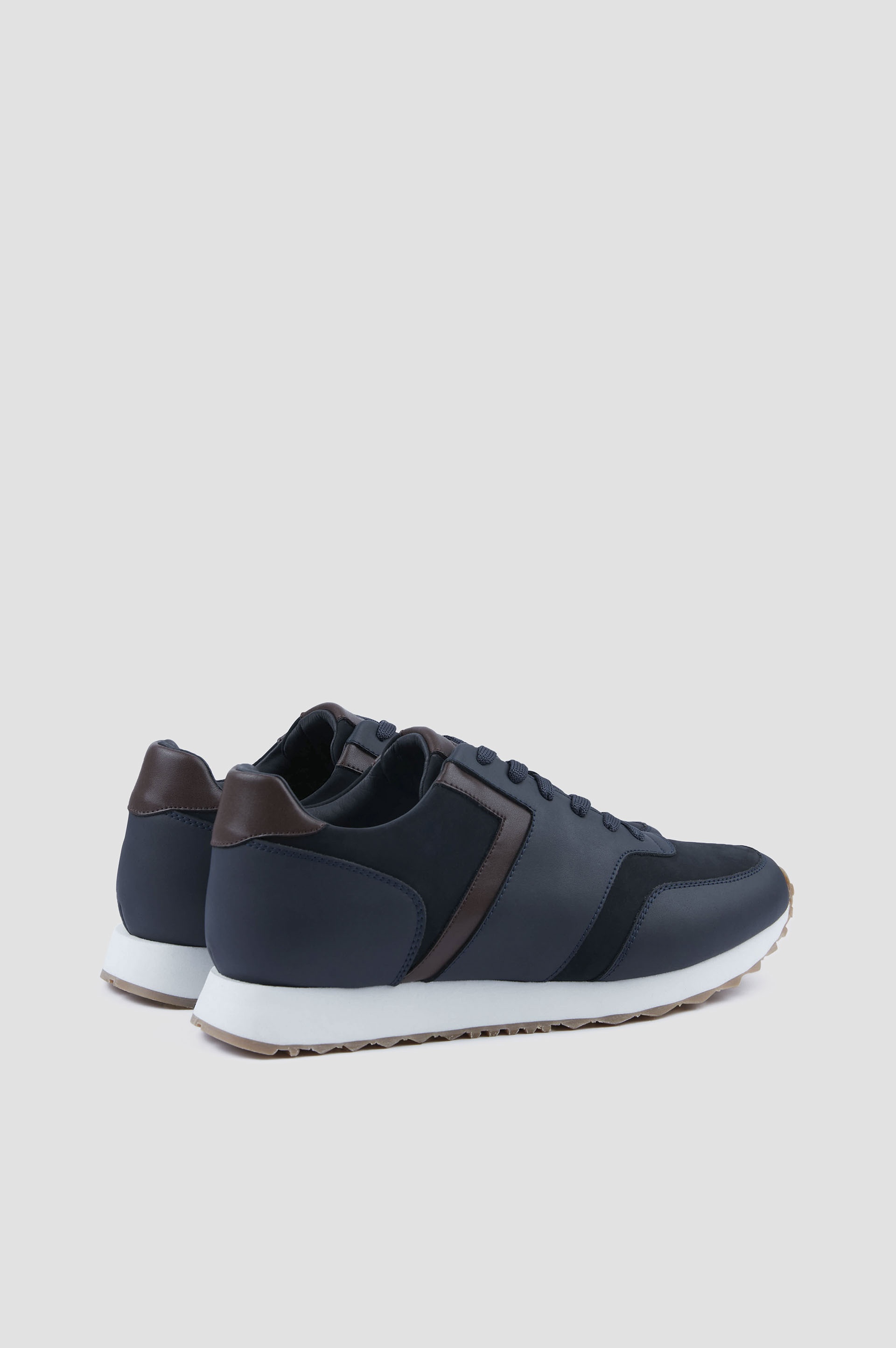 LEATHER AND SUEDE SNEAKERS - 3