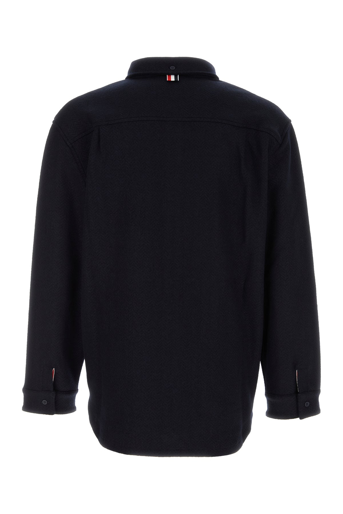 Midnight blue cotton blend oversize shirt - 2