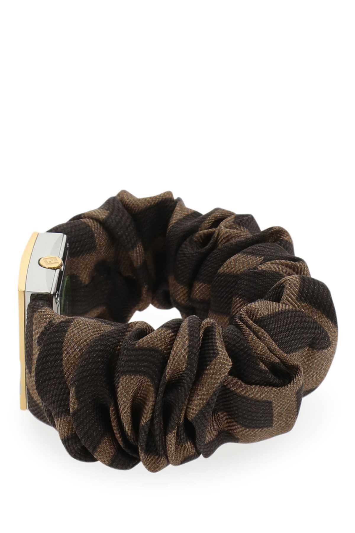 Fendi Women Stainless Steel And Embroidered Nylon Fendimania Baguette Watch - 3