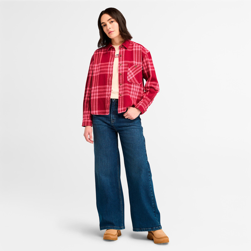 Women's Midweight Flannel Pocket Shirt 5