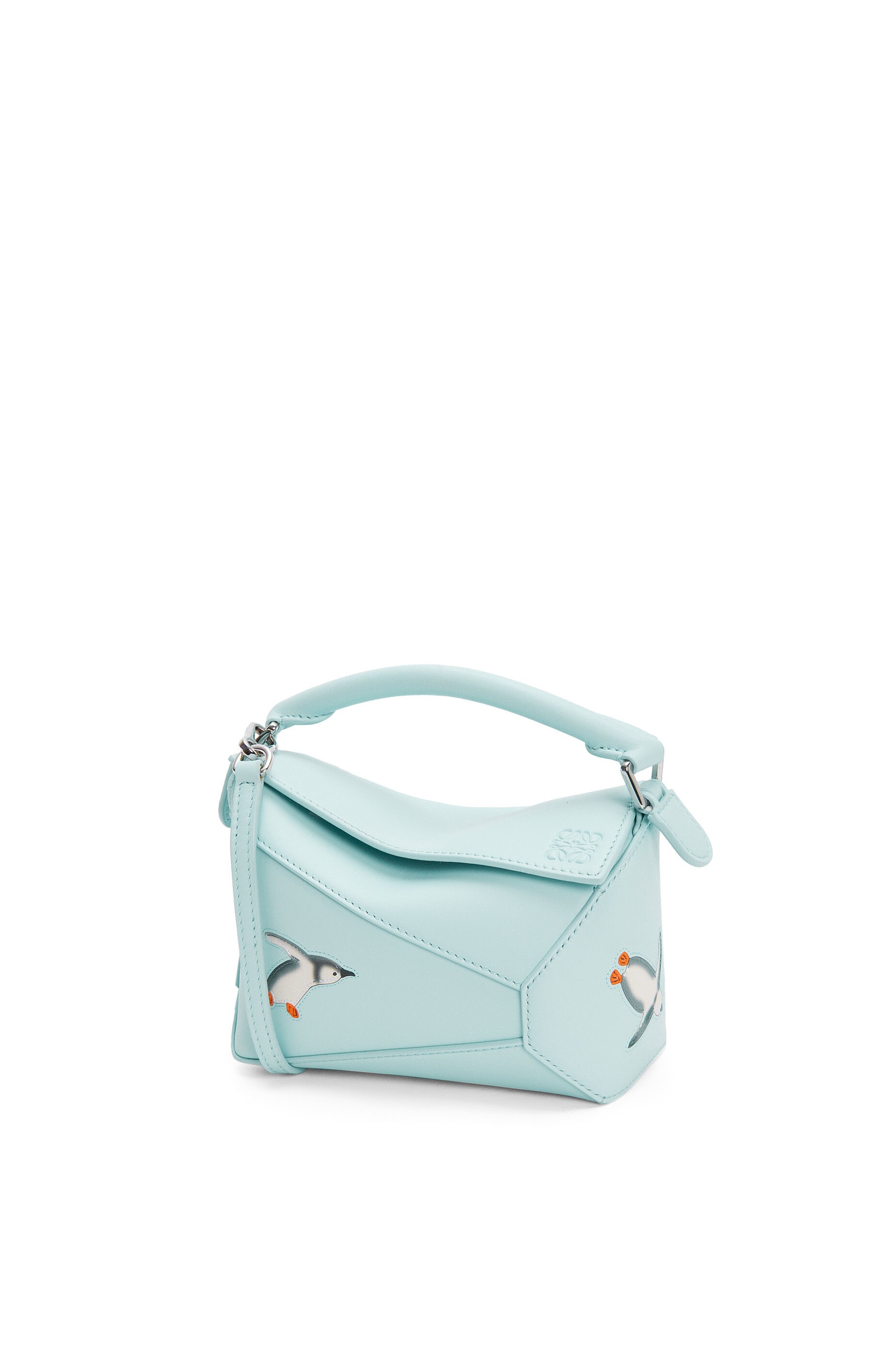 Penguin mini Puzzle bag in satin calfskin - 1