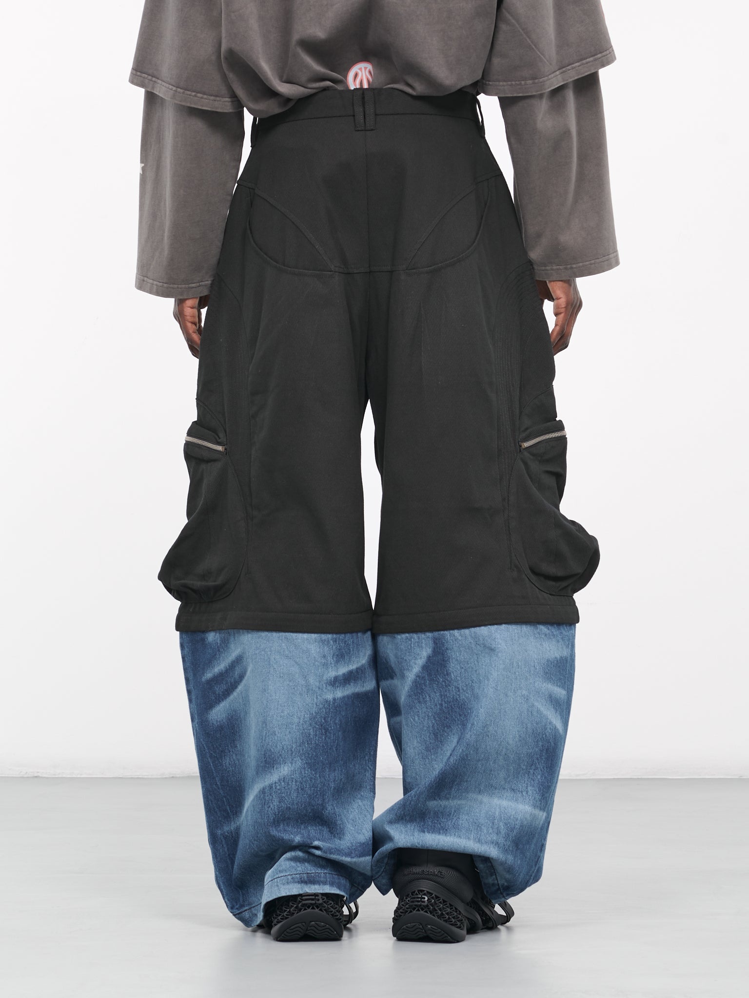 NAMESAKE Felix Detachable Knee Cargo Jeans | hlorenzo | REVERSIBLE