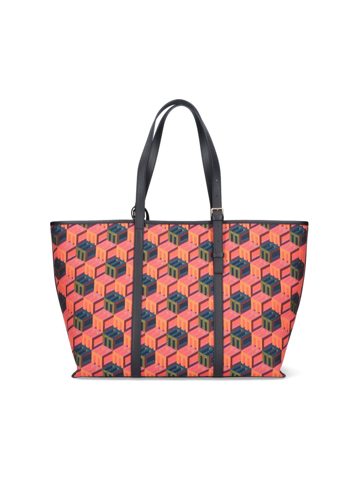 'CUBIC MONOGRAM JACQUARD' SHOPPER BAG - 1