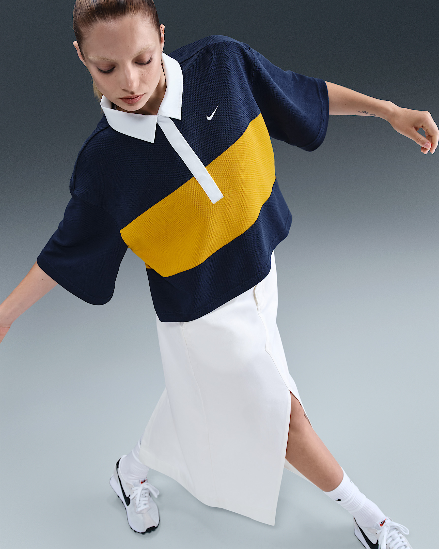 Nike Sportswear Women's Oversized Short-Sleeve Polo Top - 3