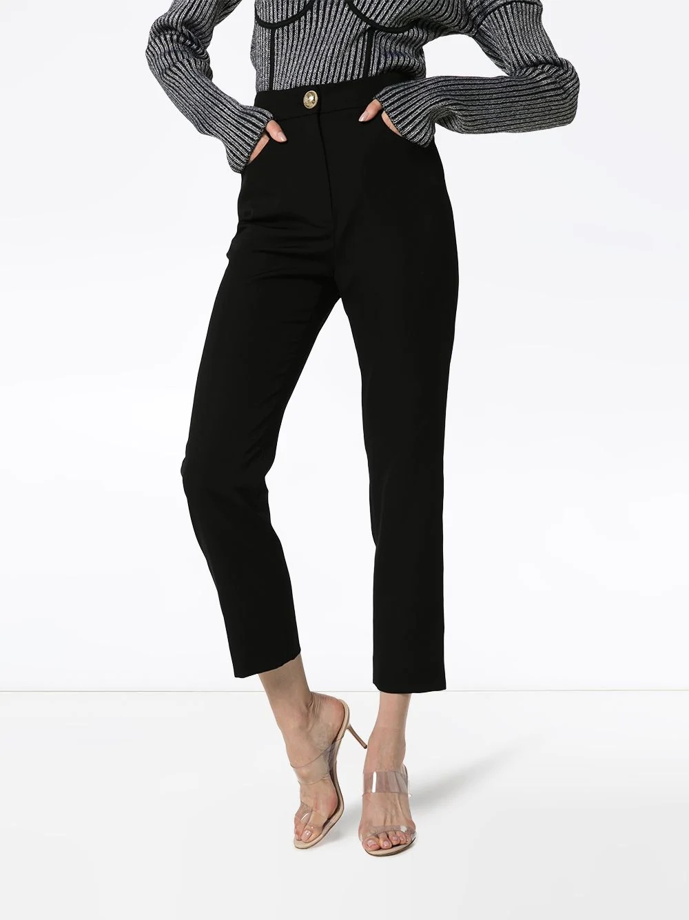 high-rise cropped trousers - 3