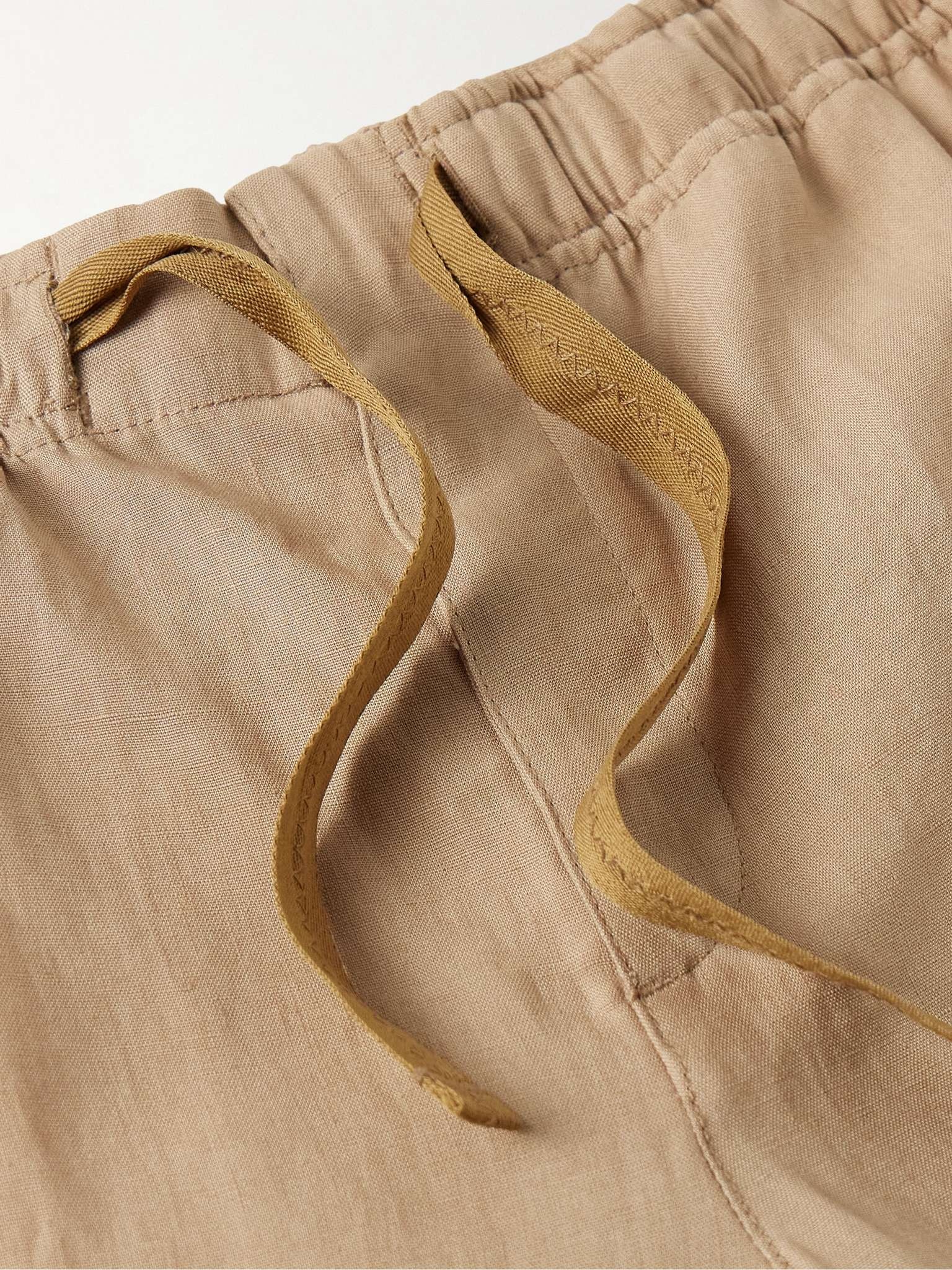 Alex Tapered Linen Drawstring Trousers - 6