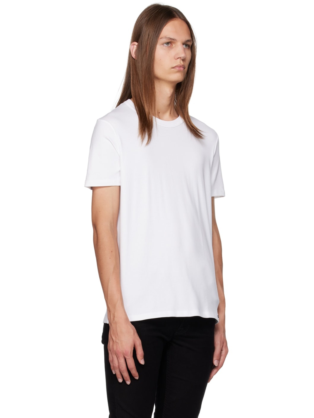 White Crewneck T-Shirt - 4